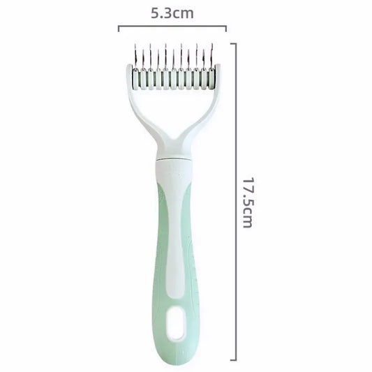 Dog Comb Knife Dogs Combs Double-Sided Pet Hair Remover Stainless Steel Dog Brush for Hair Knot Cleaning Dogs Brush Pet Products